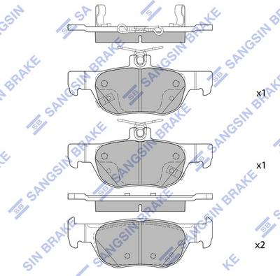 Hi-Q SP4382 - Гальмівні колодки, дискові гальма autozip.com.ua