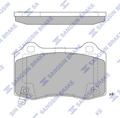 Hi-Q SP4296 - Гальмівні колодки, дискові гальма autozip.com.ua