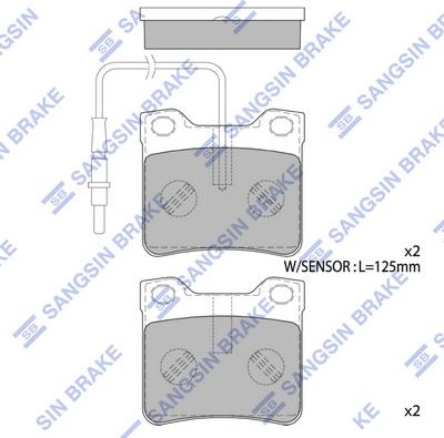 Hi-Q SP4267A - Гальмівні колодки, дискові гальма autozip.com.ua