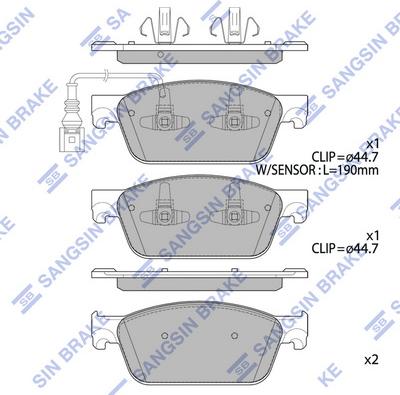 Hi-Q SP4203 - Гальмівні колодки, дискові гальма autozip.com.ua