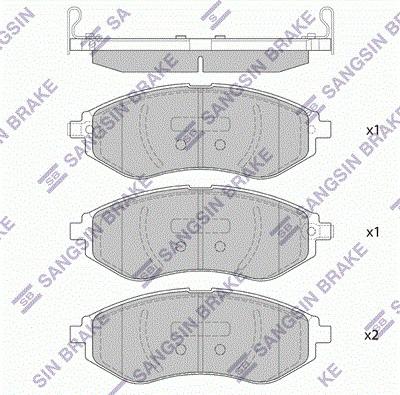 Hi-Q SP4207 - Гальмівні колодки, дискові гальма autozip.com.ua