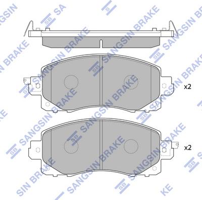 Hi-Q SP4221 - Гальмівні колодки, дискові гальма autozip.com.ua