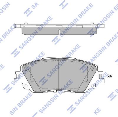 Hi-Q SP4275 - Гальмівні колодки, дискові гальма autozip.com.ua
