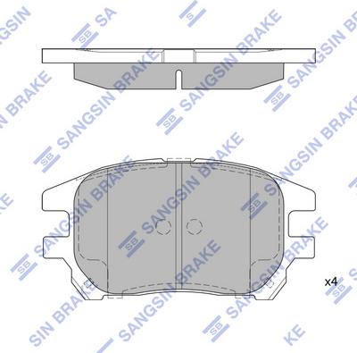 Hi-Q SP1967 - Гальмівні колодки, дискові гальма autozip.com.ua