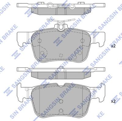 Hi-Q SP1919(SD) - Гальмівні колодки, дискові гальма autozip.com.ua