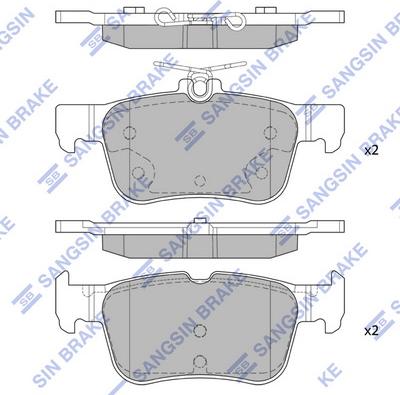 Hi-Q SP1919 - Гальмівні колодки, дискові гальма autozip.com.ua