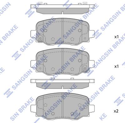 Hi-Q SP1917 - Гальмівні колодки, дискові гальма autozip.com.ua
