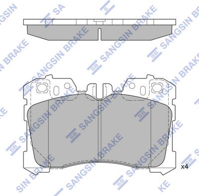 Hi-Q SP1496 - Гальмівні колодки, дискові гальма autozip.com.ua