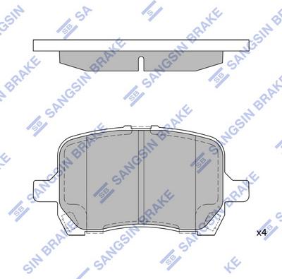 Hi-Q SP1444 - Гальмівні колодки, дискові гальма autozip.com.ua