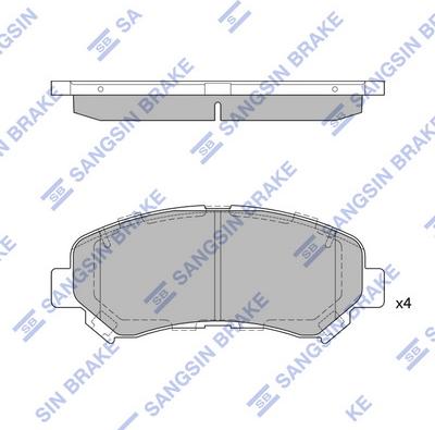 Hi-Q SP1451 - Гальмівні колодки, дискові гальма autozip.com.ua
