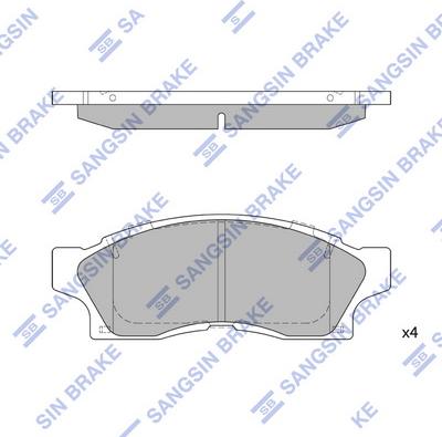 Hi-Q SP1465 - Гальмівні колодки, дискові гальма autozip.com.ua