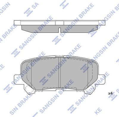 Hi-Q SP1461 - Гальмівні колодки, дискові гальма autozip.com.ua