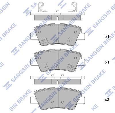 Hi-Q SP1401 - Гальмівні колодки, дискові гальма autozip.com.ua