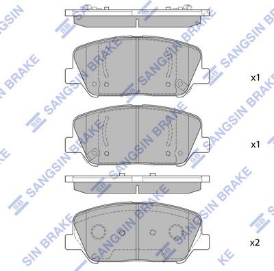 Hi-Q SP1403 - Гальмівні колодки, дискові гальма autozip.com.ua