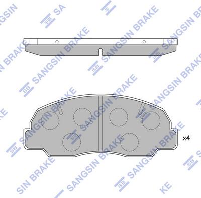 Hi-Q SP1417 - Гальмівні колодки, дискові гальма autozip.com.ua