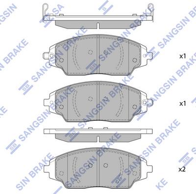 Hi-Q SP1481 - Гальмівні колодки, дискові гальма autozip.com.ua