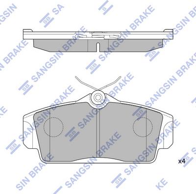 Hi-Q SP1482 - Гальмівні колодки, дискові гальма autozip.com.ua
