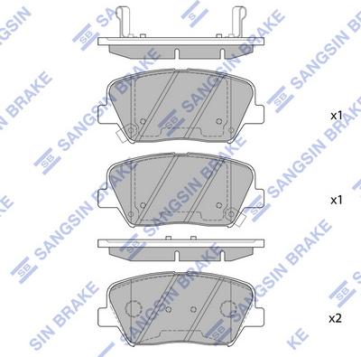 Hi-Q SP1424 - Гальмівні колодки, дискові гальма autozip.com.ua