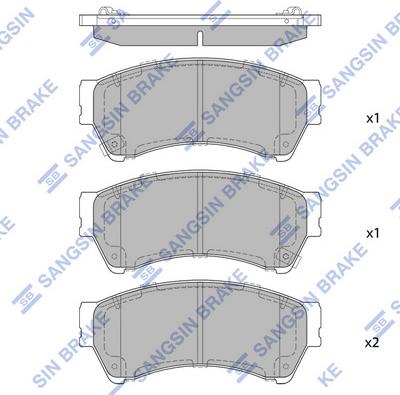 Hi-Q SP1475 - Гальмівні колодки, дискові гальма autozip.com.ua