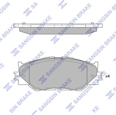 Hi-Q SP1543 - Гальмівні колодки, дискові гальма autozip.com.ua