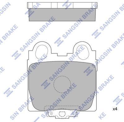 Hi-Q SP1554 - Гальмівні колодки, дискові гальма autozip.com.ua