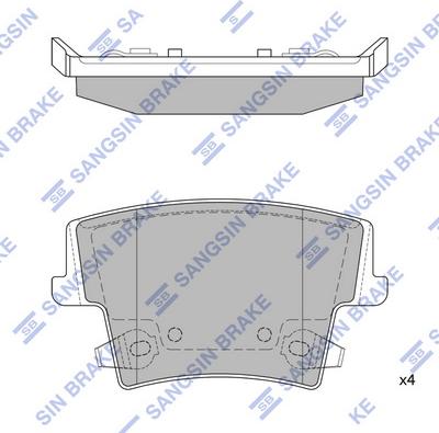Hi-Q SP1508 - Гальмівні колодки, дискові гальма autozip.com.ua