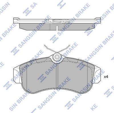 Hi-Q SP1581 - Гальмівні колодки, дискові гальма autozip.com.ua