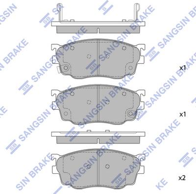 Hi-Q SP1529 - Гальмівні колодки, дискові гальма autozip.com.ua
