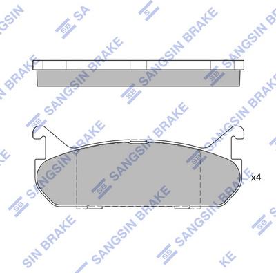 Hi-Q SP1526 - Гальмівні колодки, дискові гальма autozip.com.ua
