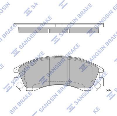 Hi-Q SP1523 - Гальмівні колодки, дискові гальма autozip.com.ua