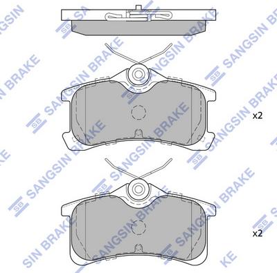 Hi-Q SP1575 - Гальмівні колодки, дискові гальма autozip.com.ua