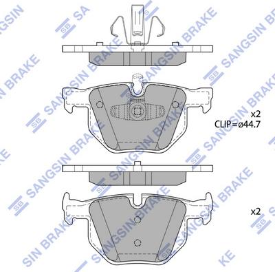 Hi-Q SP1696 - Гальмівні колодки, дискові гальма autozip.com.ua