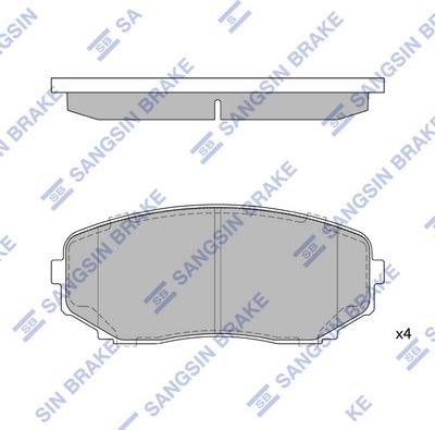 Hi-Q SP1603 - Гальмівні колодки, дискові гальма autozip.com.ua