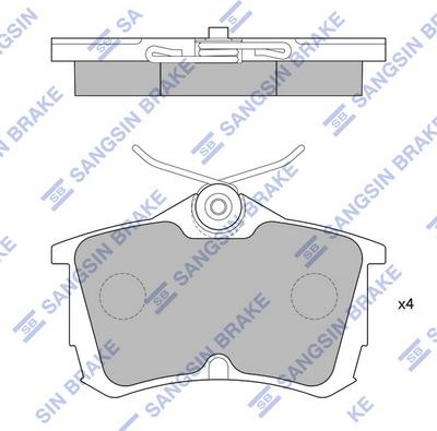 Hi-Q SP1635 - Гальмівні колодки, дискові гальма autozip.com.ua