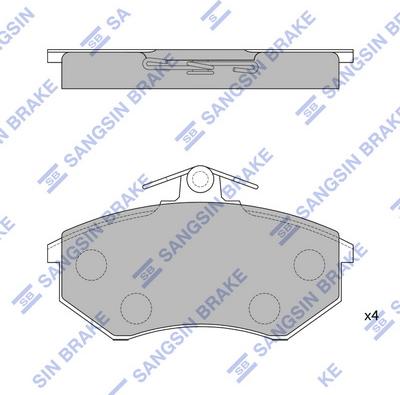 Hi-Q SP1043 - Гальмівні колодки, дискові гальма autozip.com.ua