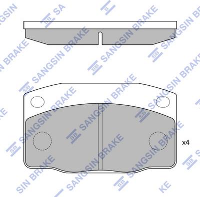 Hi-Q SP1055 - Гальмівні колодки, дискові гальма autozip.com.ua