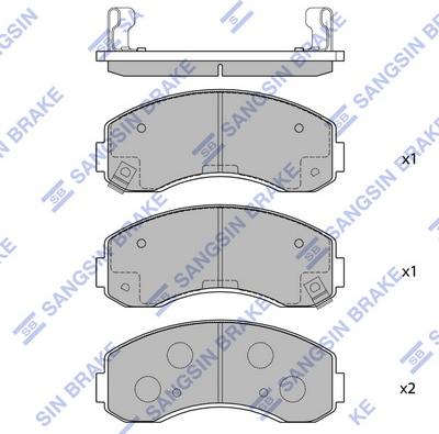 Hi-Q SP1056 - Гальмівні колодки, дискові гальма autozip.com.ua