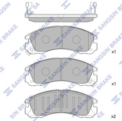 Hi-Q SP1068 - Гальмівні колодки, дискові гальма autozip.com.ua