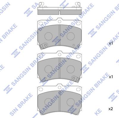 Hi-Q SP1067 - Гальмівні колодки, дискові гальма autozip.com.ua
