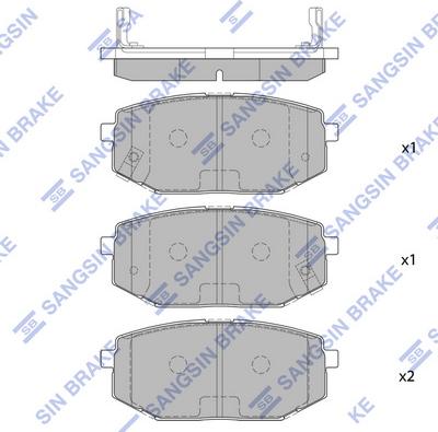 Hi-Q SP1082 - Гальмівні колодки, дискові гальма autozip.com.ua