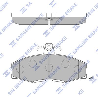 Hi-Q SP1028 - Гальмівні колодки, дискові гальма autozip.com.ua