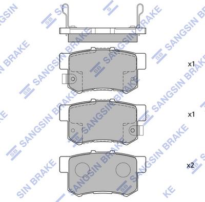 Hi-Q SP1076-R - Гальмівні колодки, дискові гальма autozip.com.ua
