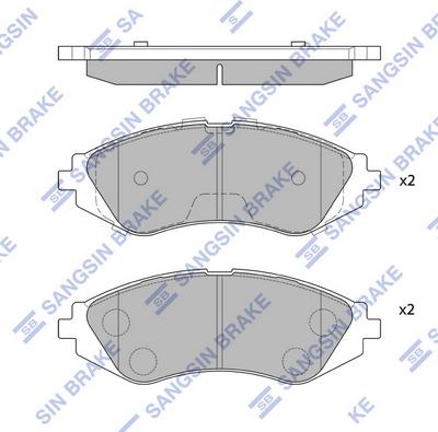 Hi-Q SP1077 - Гальмівні колодки, дискові гальма autozip.com.ua