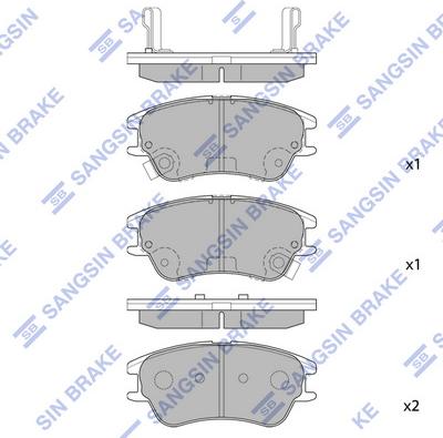 Hi-Q SP1149 - Гальмівні колодки, дискові гальма autozip.com.ua