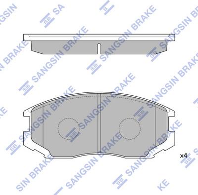 Hi-Q SP1142 - Гальмівні колодки, дискові гальма autozip.com.ua
