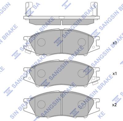 Hi-Q SP1156 - Гальмівні колодки, дискові гальма autozip.com.ua
