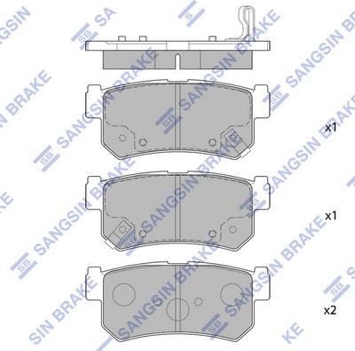 Hi-Q SP1151 - Гальмівні колодки, дискові гальма autozip.com.ua