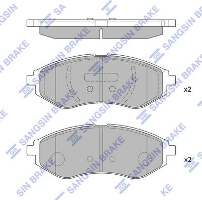 Hi-Q SP1158 - Гальмівні колодки, дискові гальма autozip.com.ua