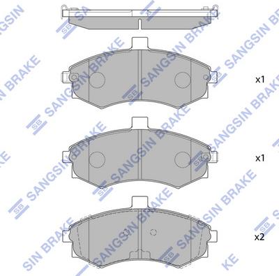 Hi-Q SP1152 - Гальмівні колодки, дискові гальма autozip.com.ua