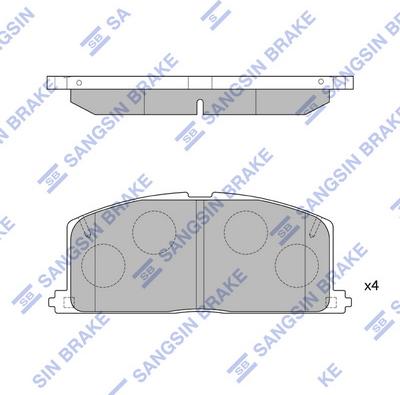 Hi-Q SP1105 - Гальмівні колодки, дискові гальма autozip.com.ua